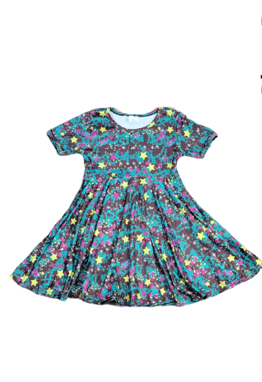 Be A Star Milk Silk Twirl Dress