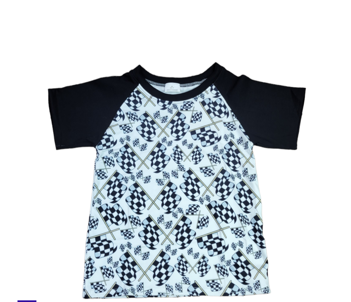 Racing Flag Milk Silk Raglan