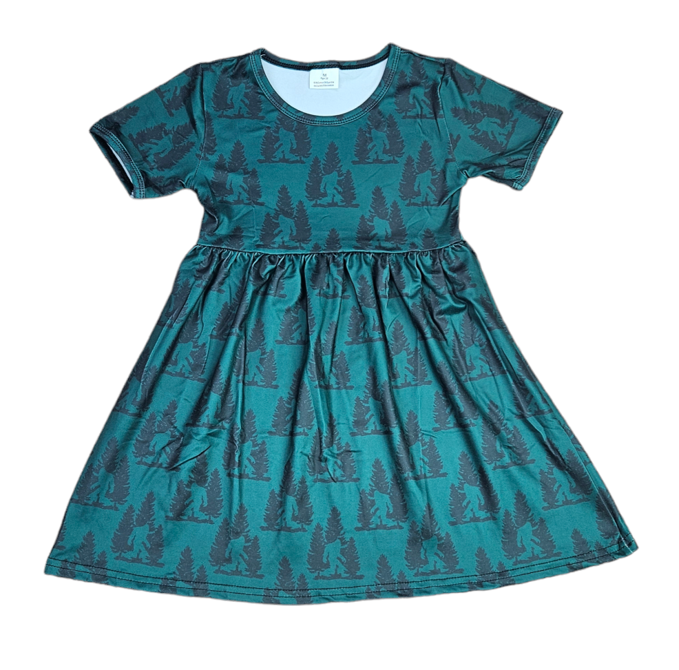 Sasquatch Short Sleeve Milk Silk Dress