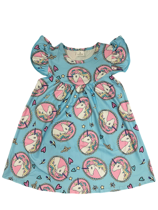 Make It Magical Milk Silk Flutter Dress