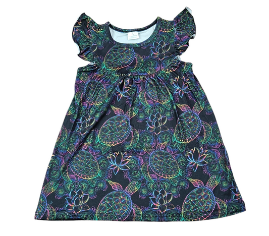 Neon Turtle Oops Milk Silk Flutter