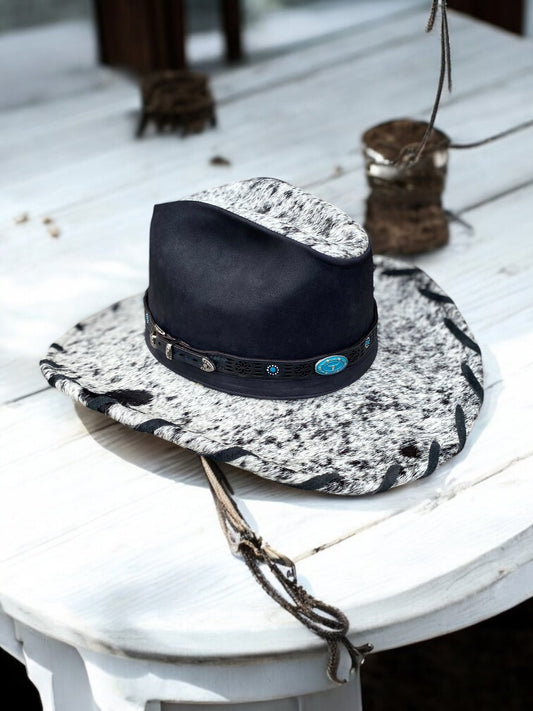 Western Hat Band Highland Turquoise Stone