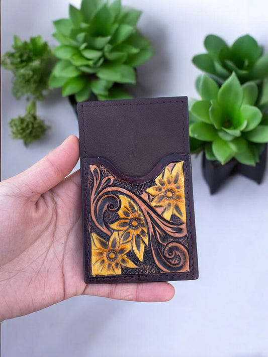 Daisy Leather credit card wallet