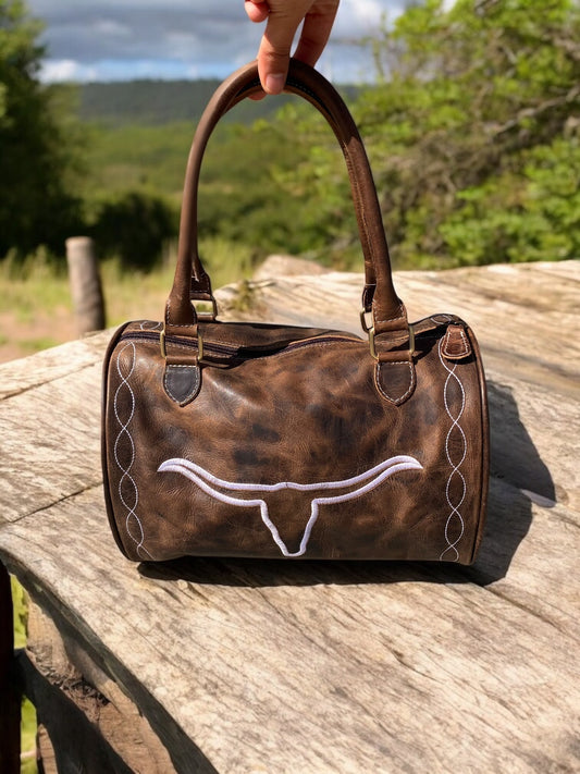 Longhorn Vintage Leather Speedy Bag