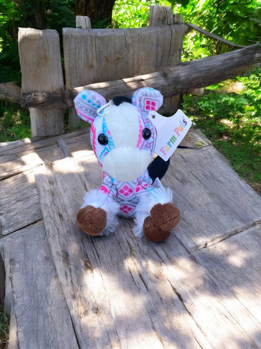 Mini Farm Pal Plush Toy - Pink Aztec Horse