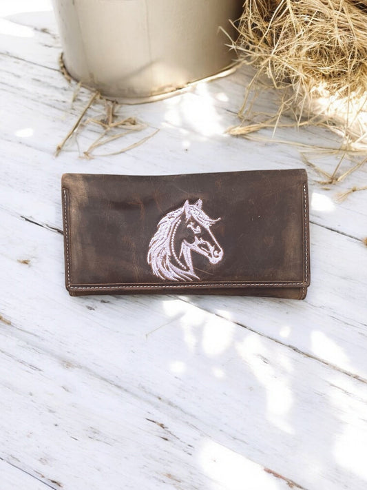 Horse Rustic Leather Wallet