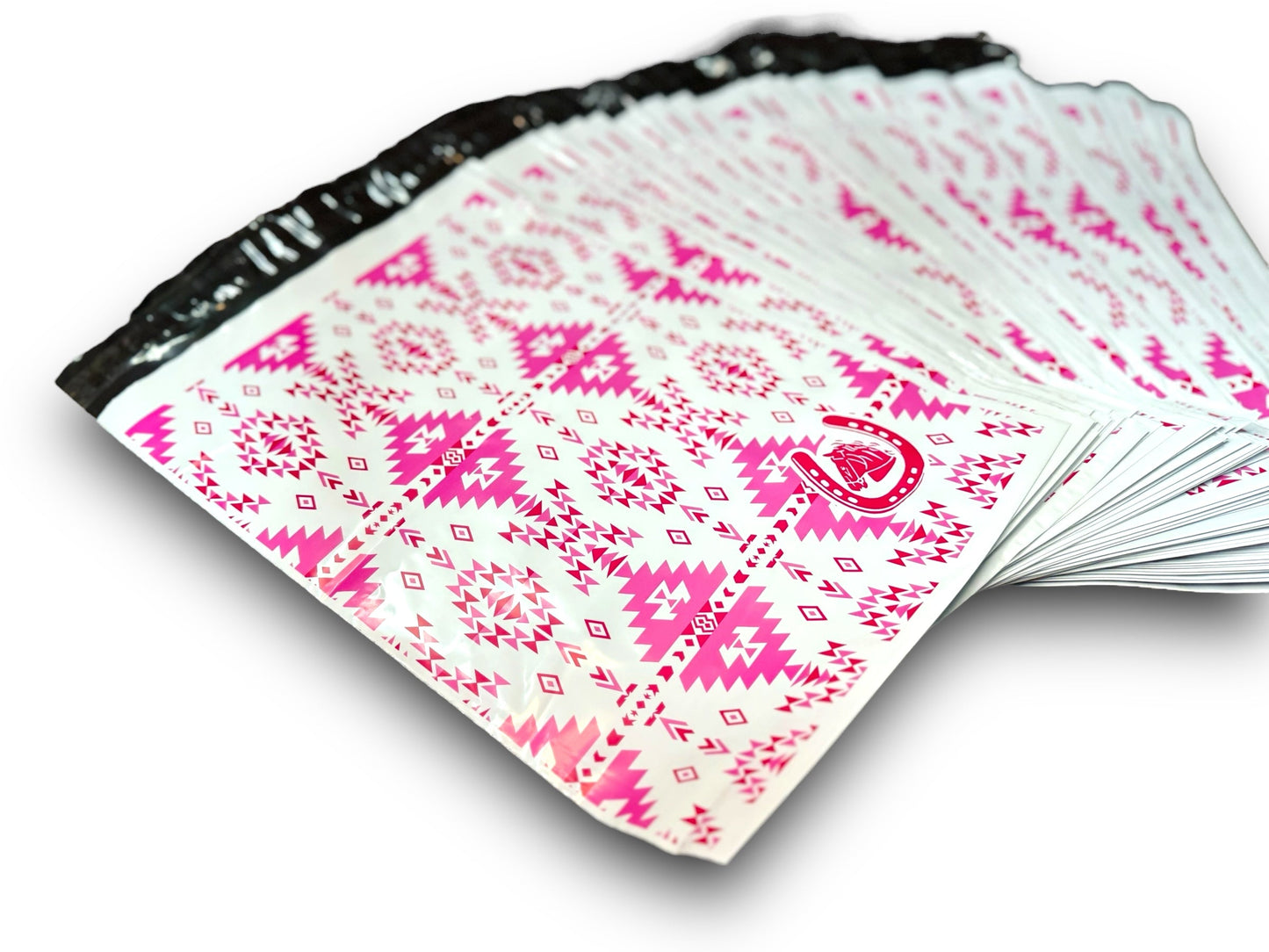 Pink Western Poly Shipping Bag 100 pcs