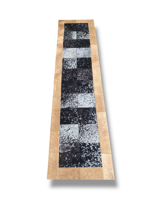 Cowhide Patchwork 8' Runner Rug - Exact Rug - P05