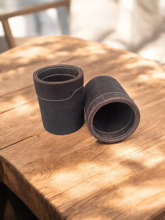 Brown Rustic Pencil Holder