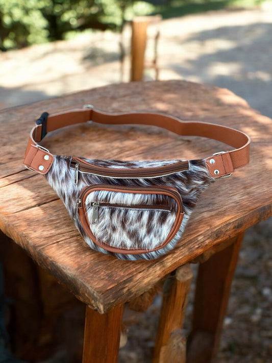 Tan Cowhide Fanny Pack