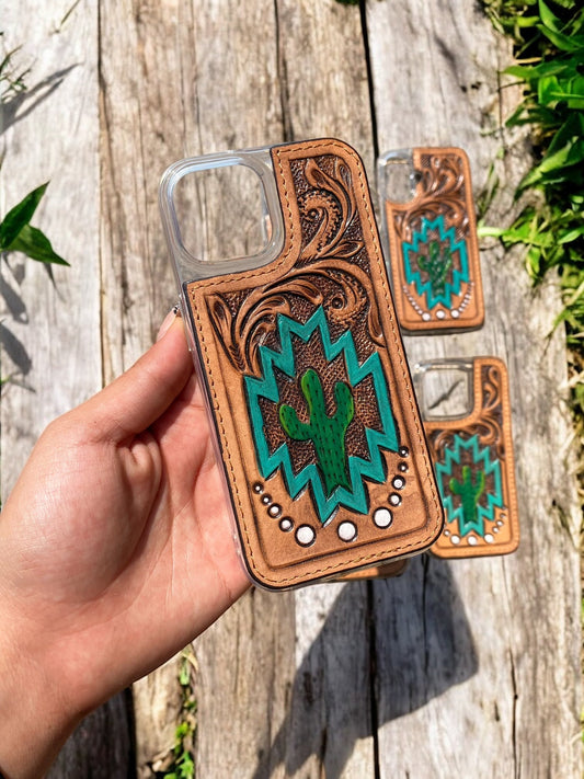 Cactus iPhone Leather Case