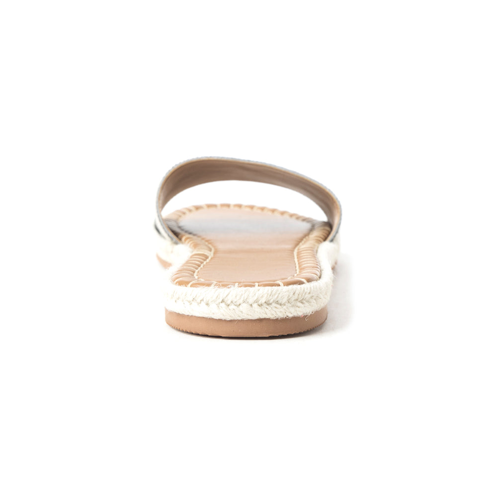 Running Pony Sandals In Black & White Hairon
