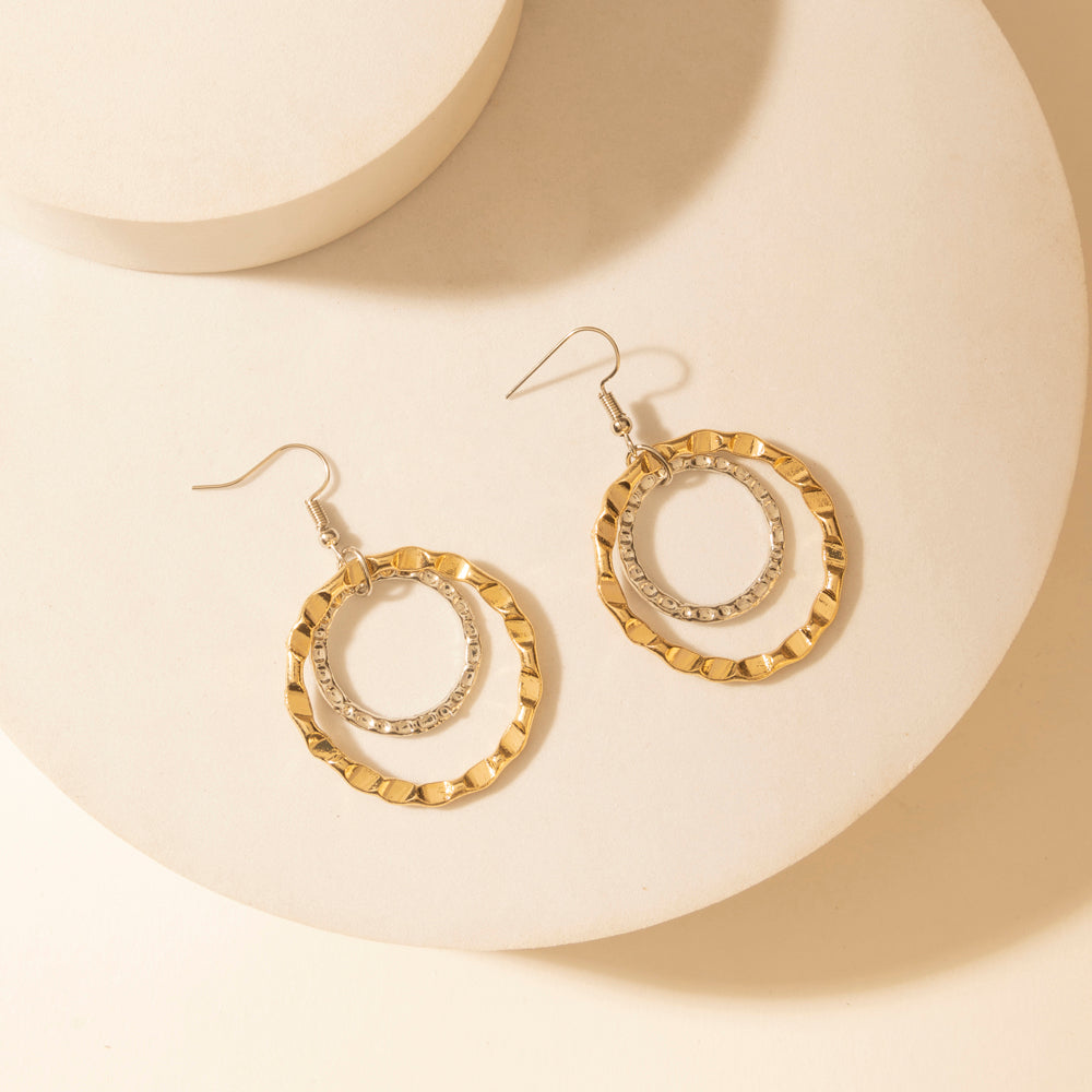 Myra High Plains Halo Earrings in Saddle Blue