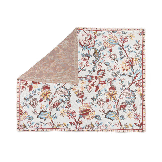 Myra Copper Meadow Floral Throw in Desert Bloom