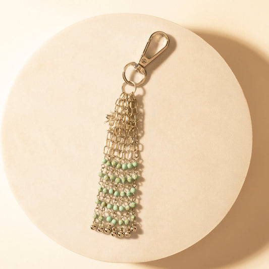Myra Hitch Chain Keychain in Desert Turquoise