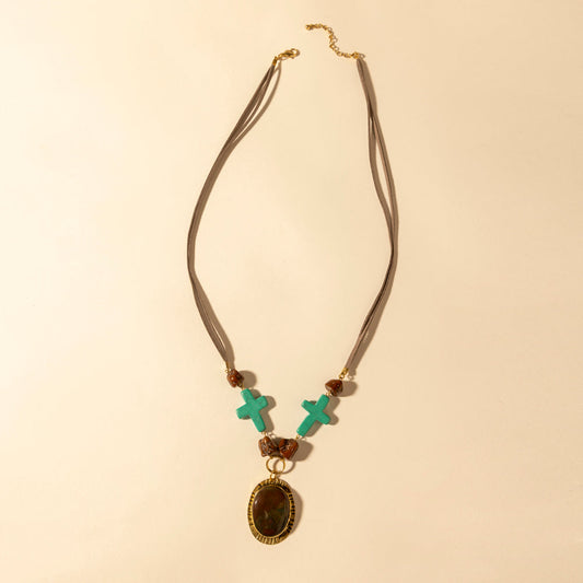 Myra Rangefaith Pendant Necklace in Desert Turquoise