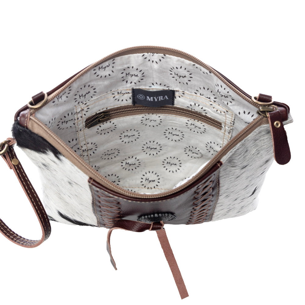 Rosalinda Cross Stitched Leather & Hairon Bag