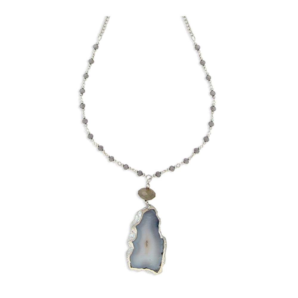 Gladness Stone Pendant Necklace