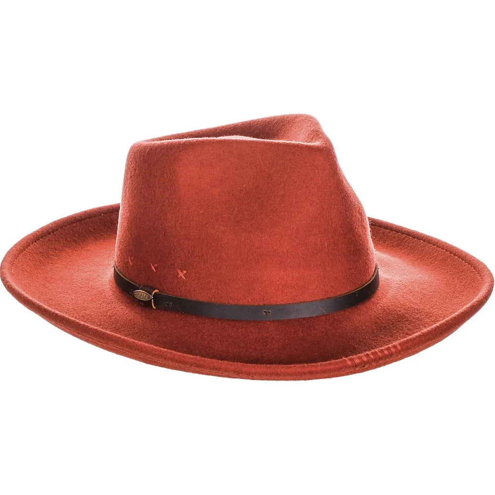 Scala Seneca - Wide Brim Wool Felt Fedora Hat