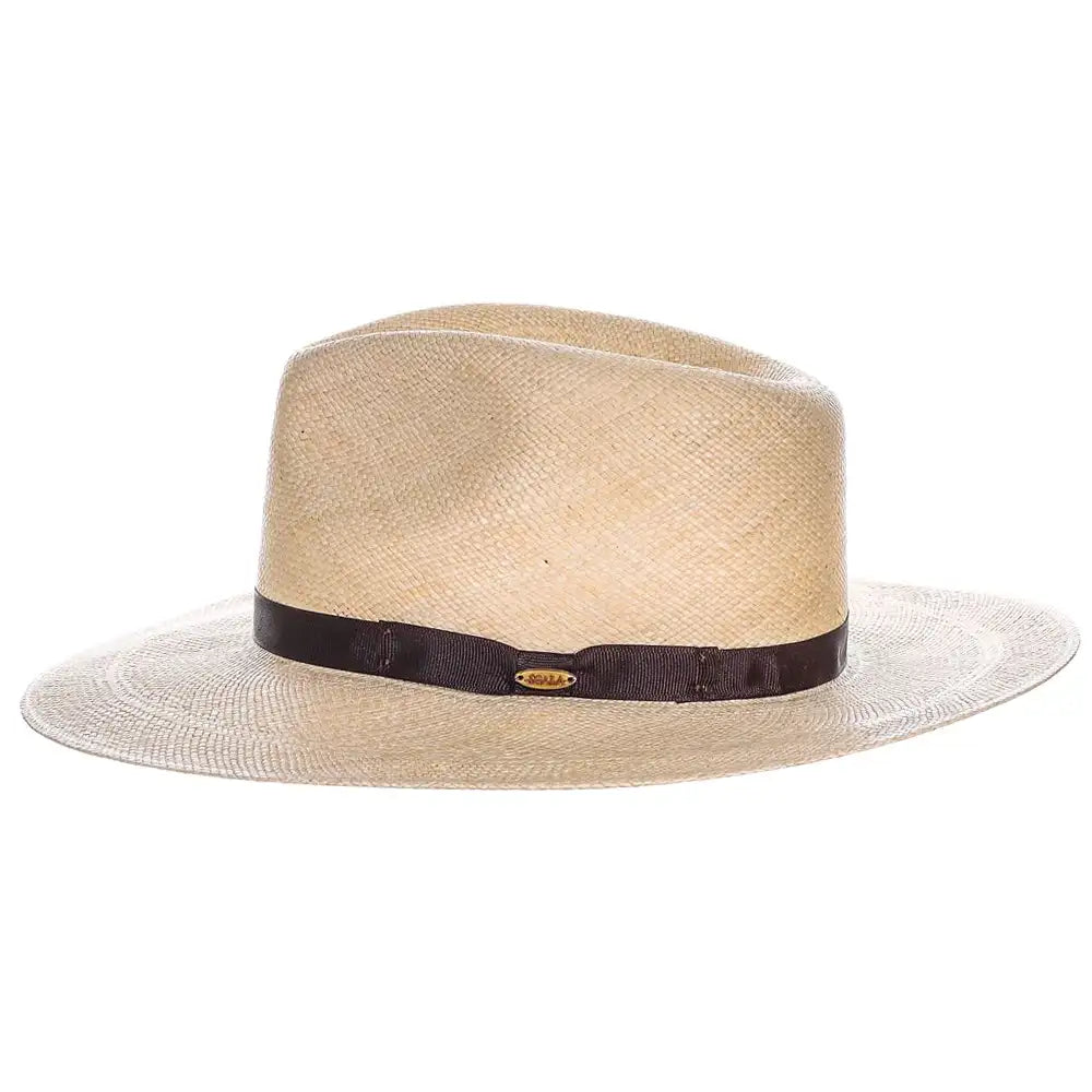 Scala Belloso - Panama Straw Fedora Hat