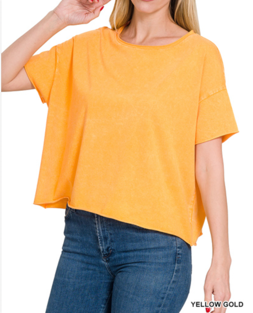 Yellow Gold - Washed Tee Top