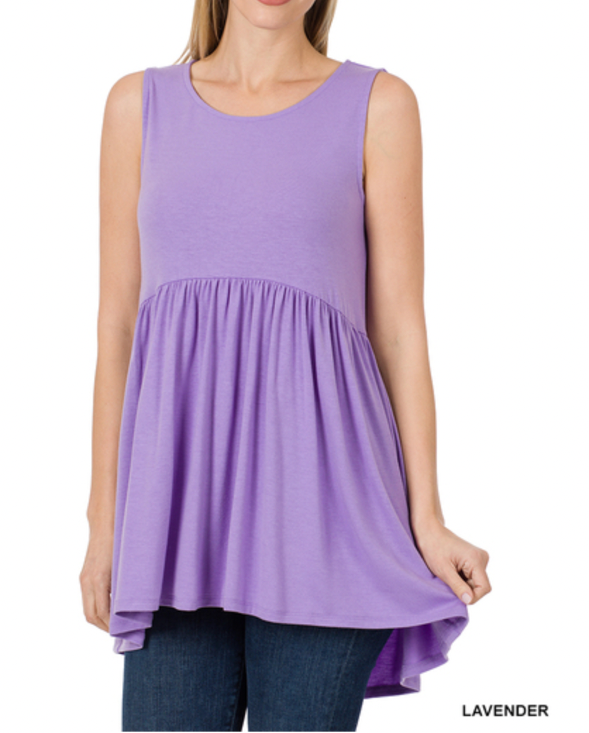 Lavender - Baby Doll Top