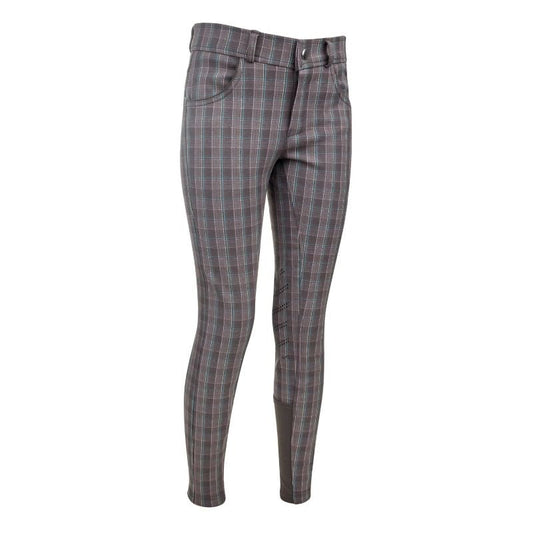 Ashley Classic Kids Knee Patch Breeches Gray/Teal