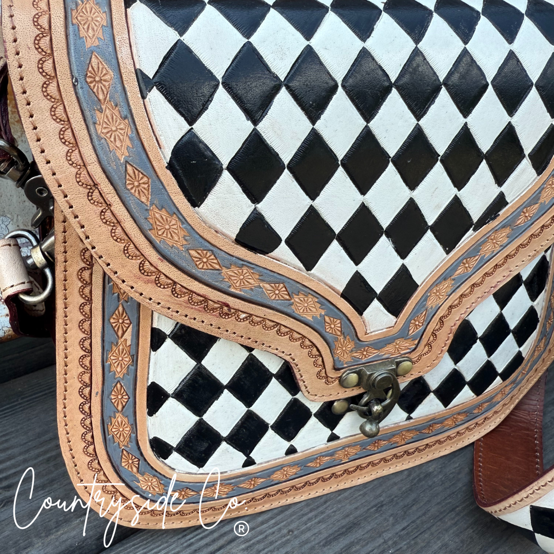 Zadie Tooled Leather Concealed Carry Handbag