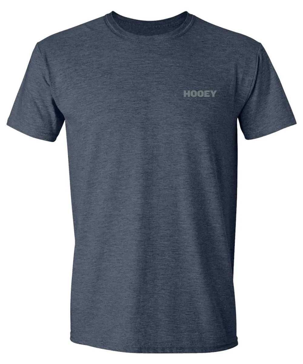 HOOey Flag Fill (Heather Navy) - Mens T-Shirt