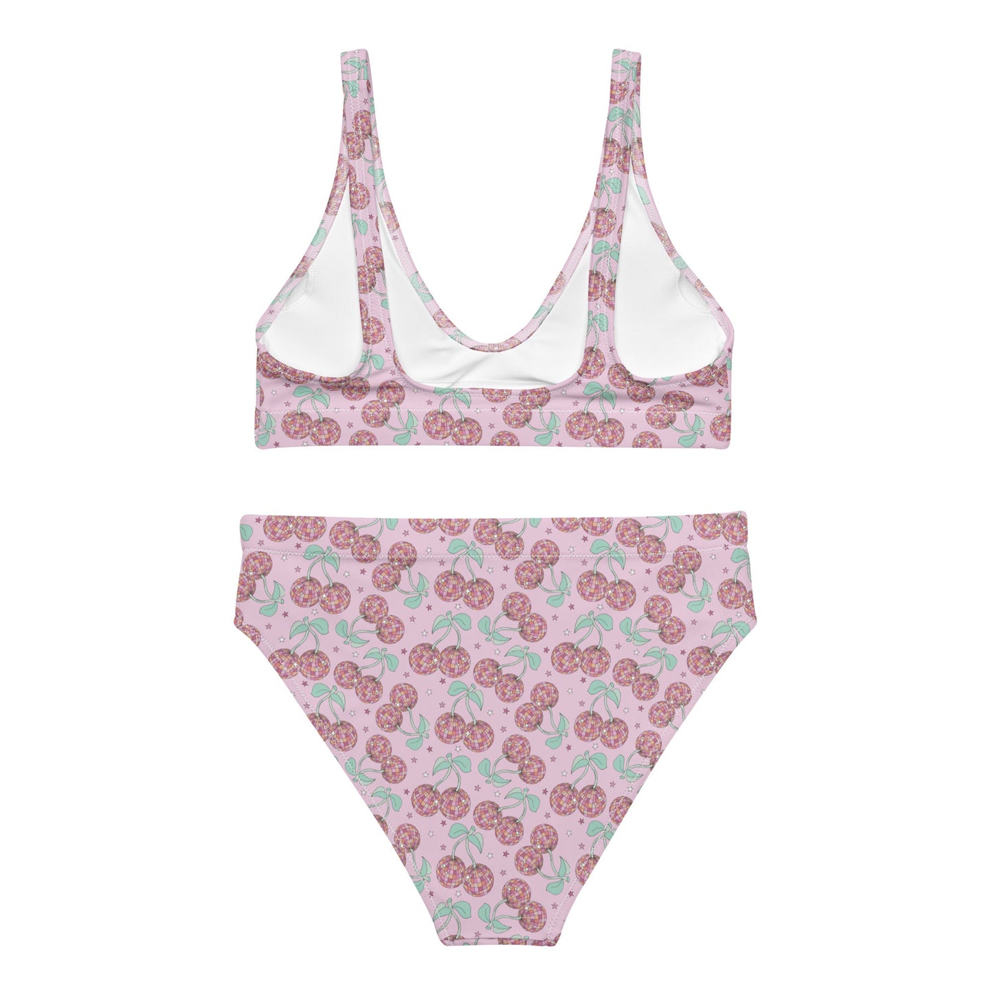 Cherry Groove High Waist Bikini