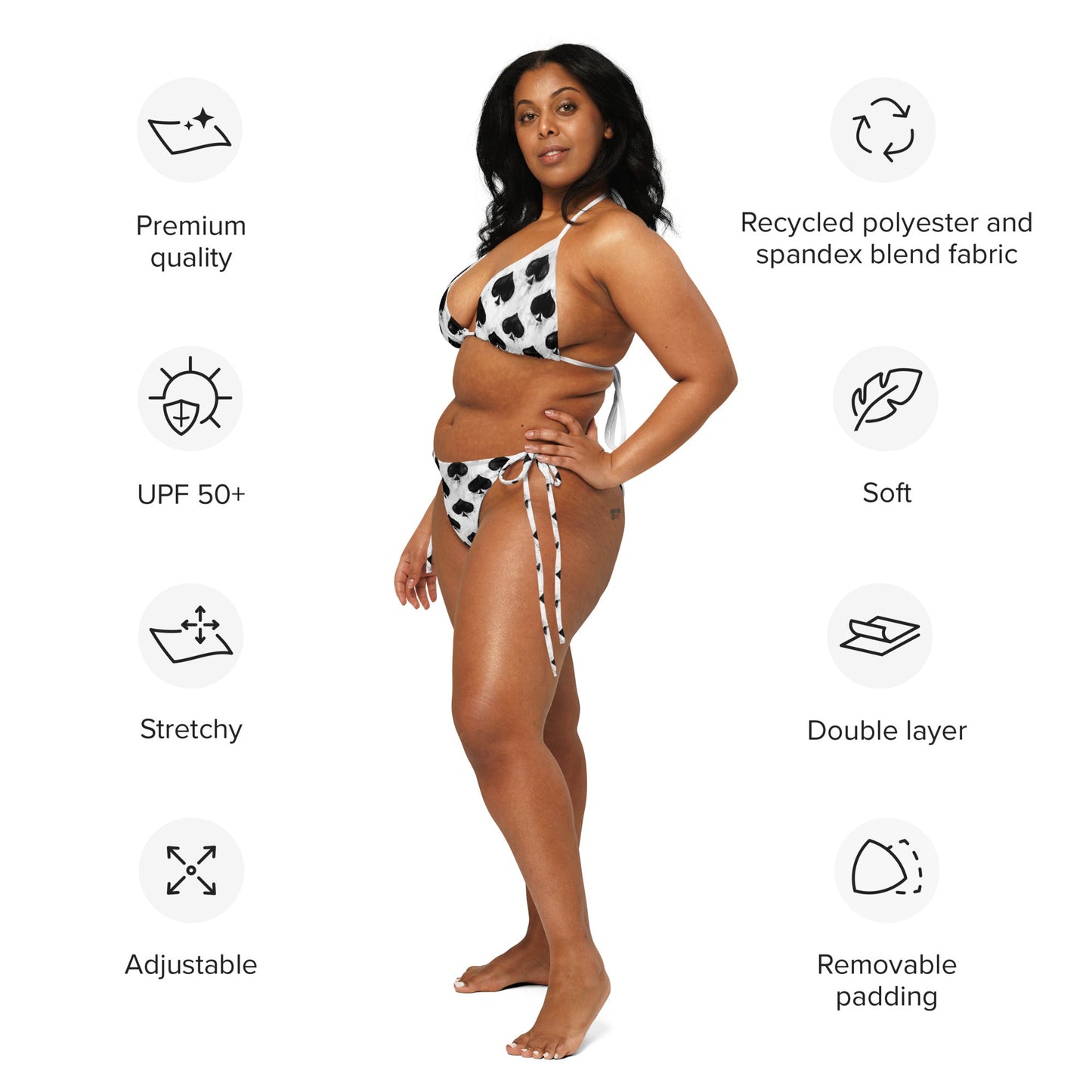 Smokin Spades String Bikini