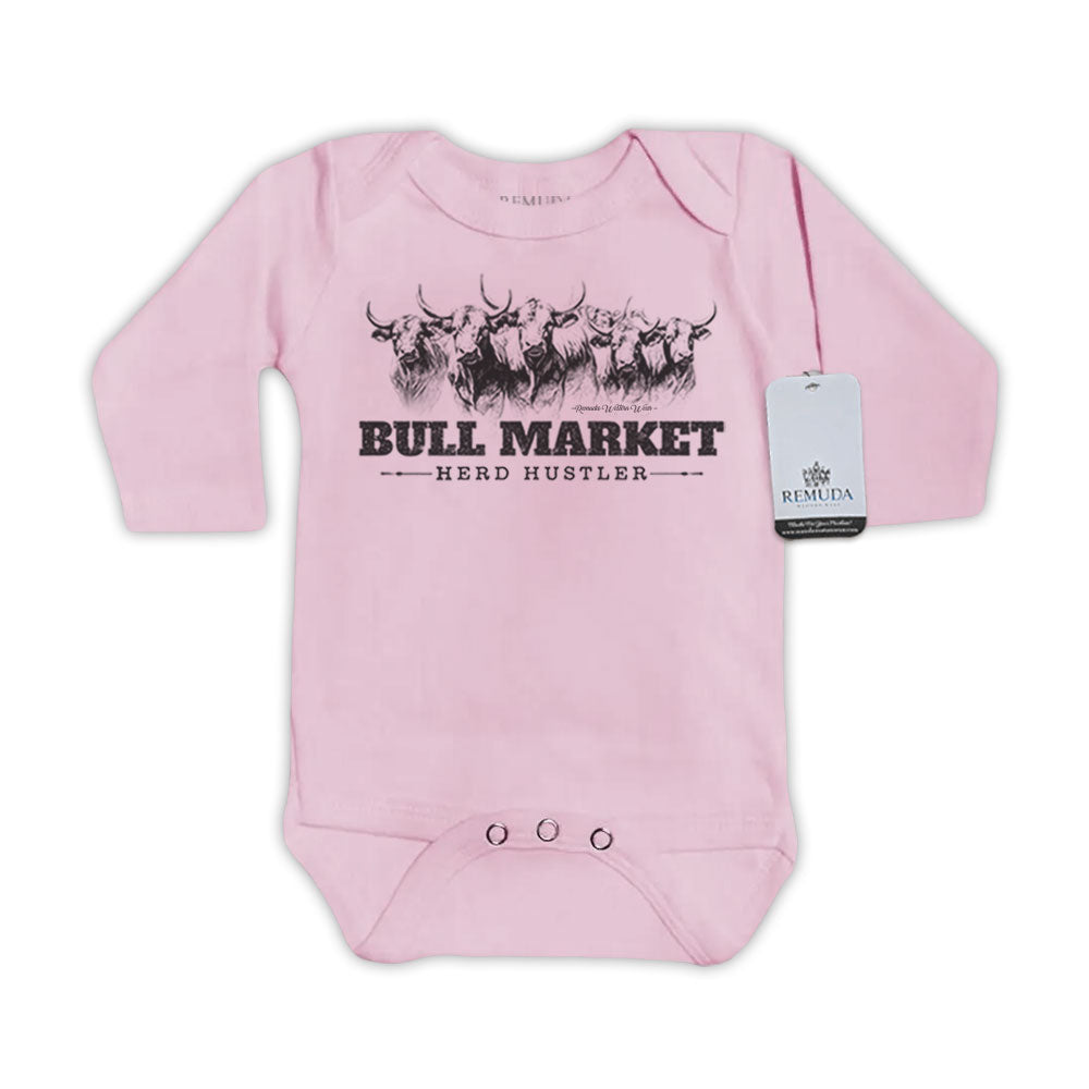 Bull Market Herd Hustler - Infant One Piece Western Romper