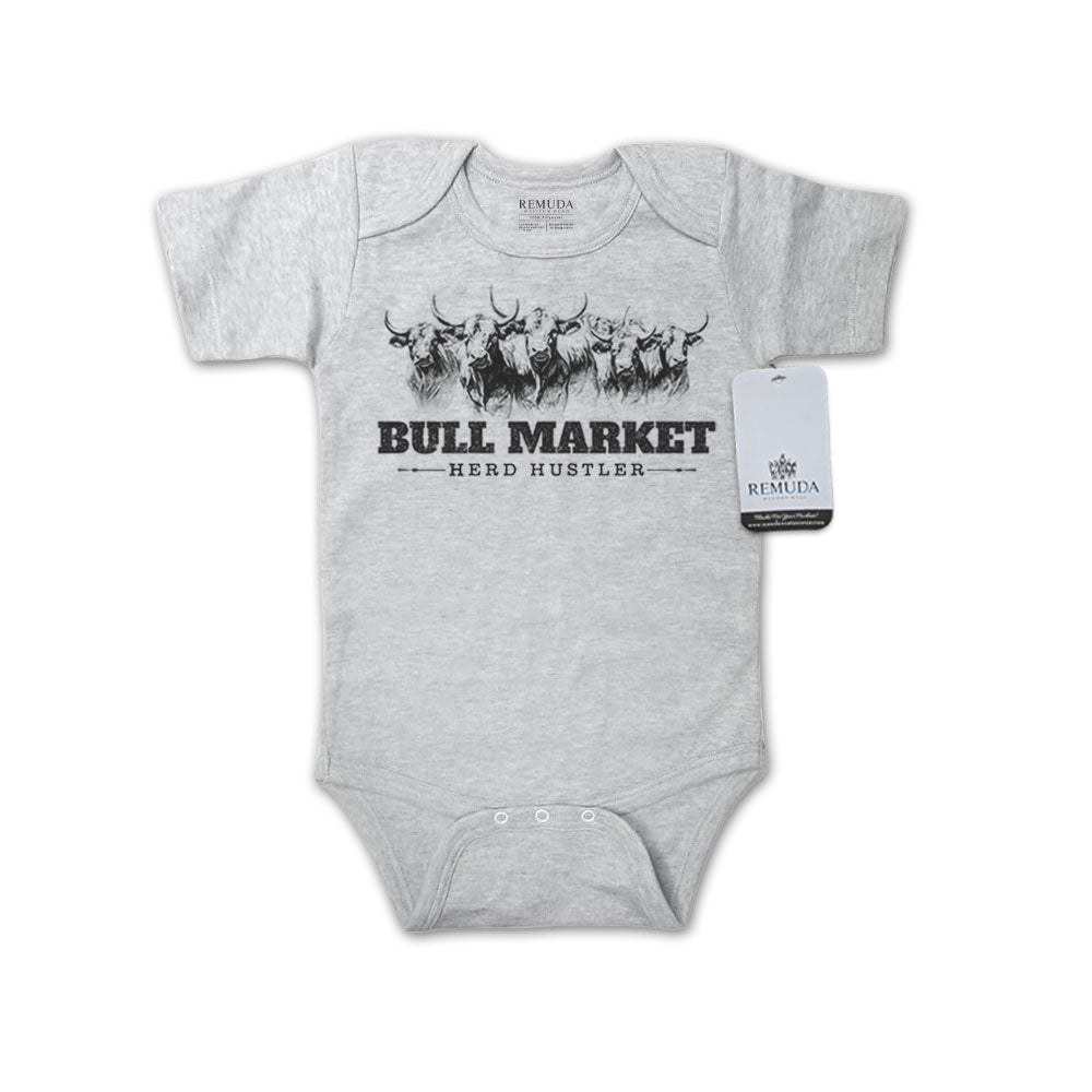 Bull Market Herd Hustler - Infant One Piece Western Romper