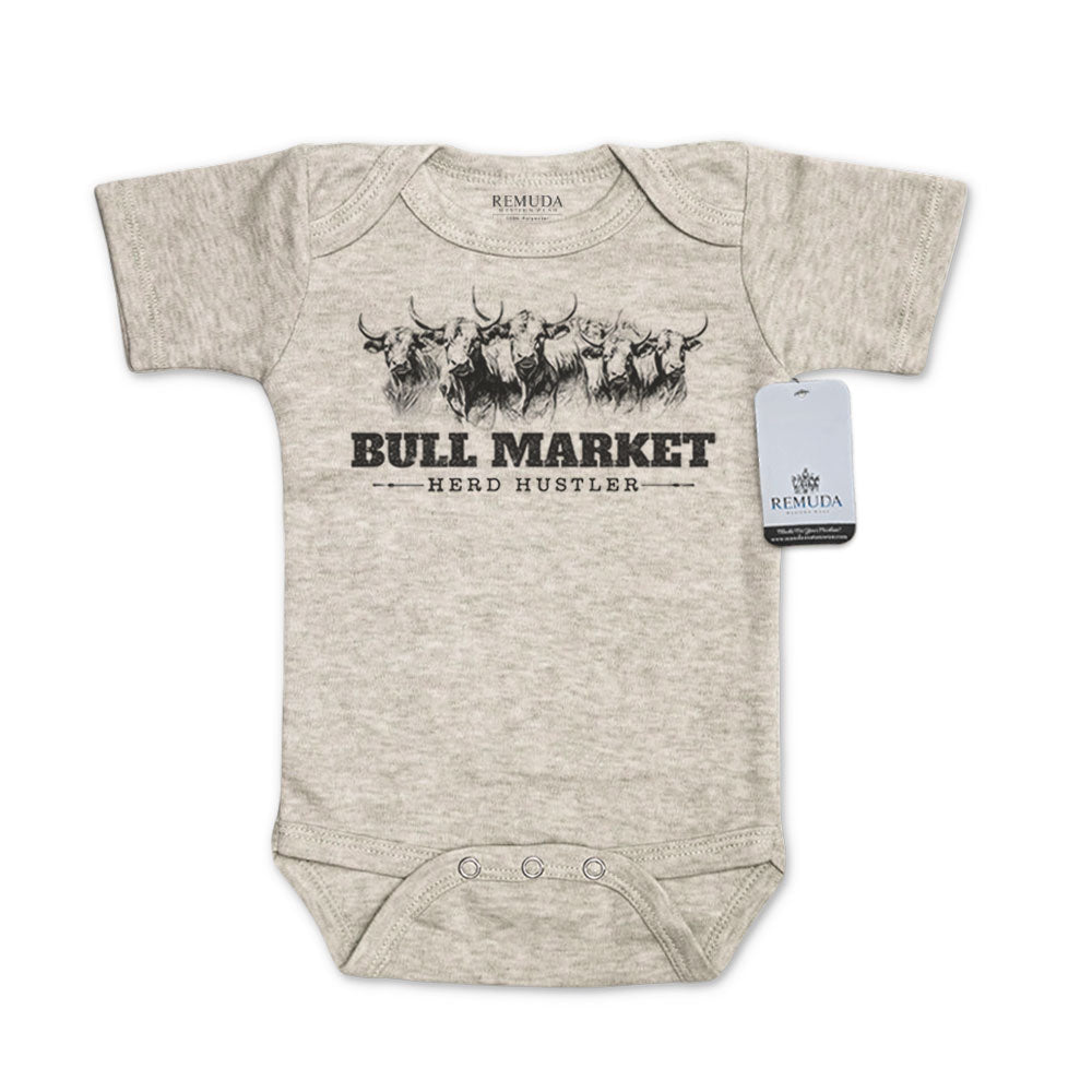 Bull Market Herd Hustler - Infant One Piece Western Romper