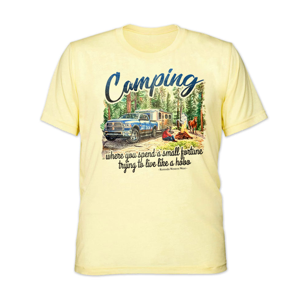 CAMPING IRONY Adult Unisex Western Tee T-Shirt
