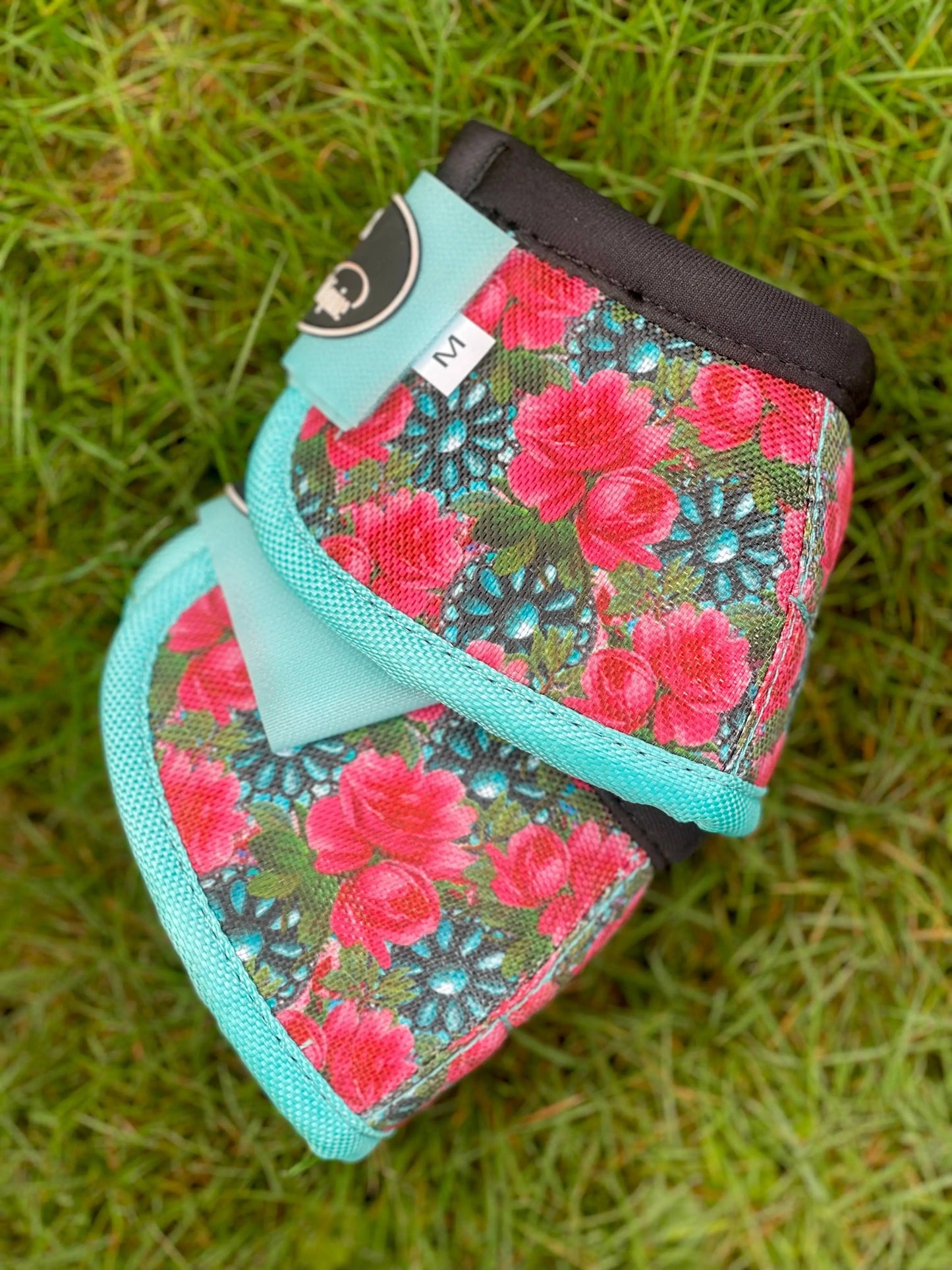 Turquoise Floral Bell Boots - 2 Pack