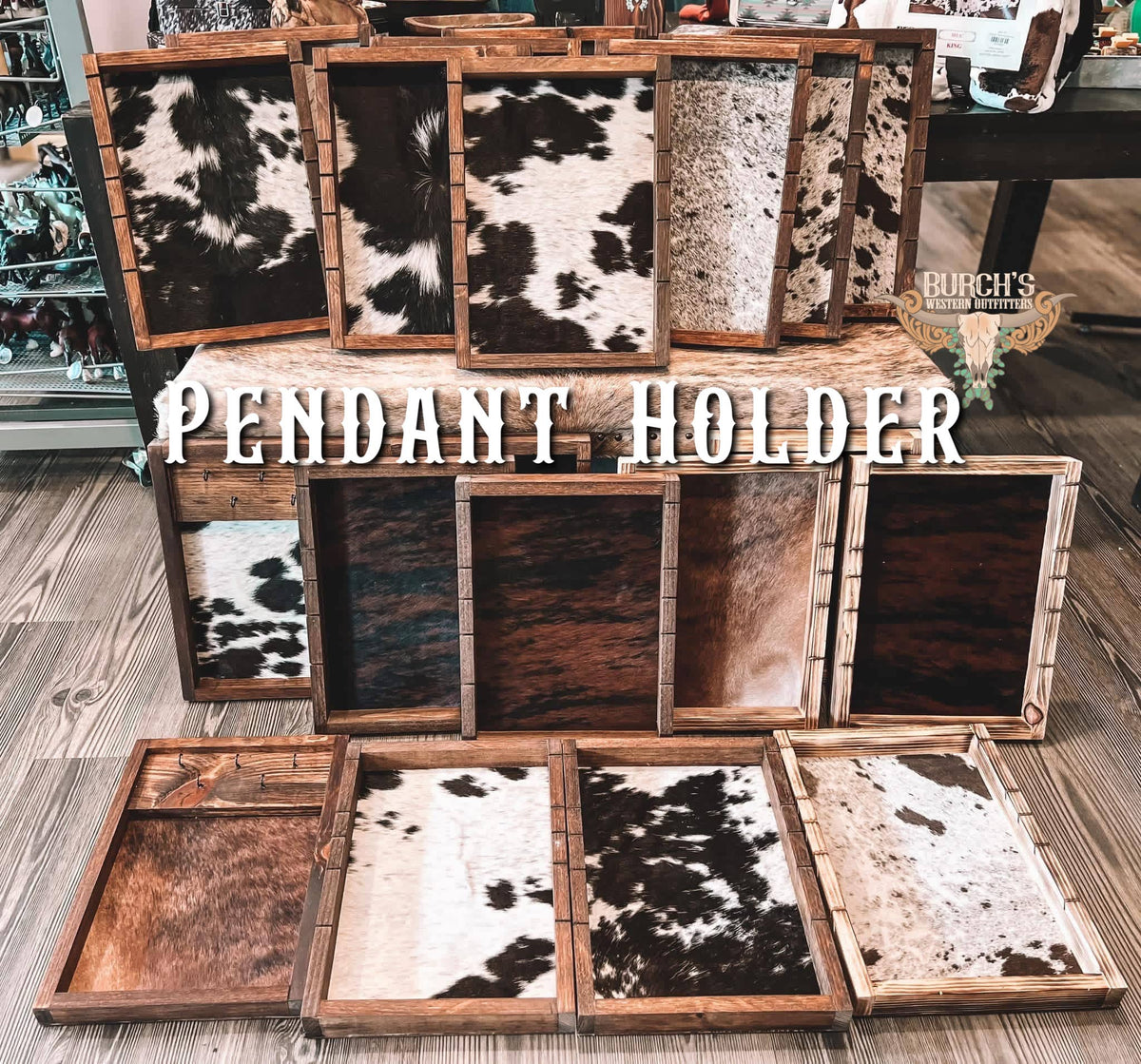 Cowhide Pendant Holder Display