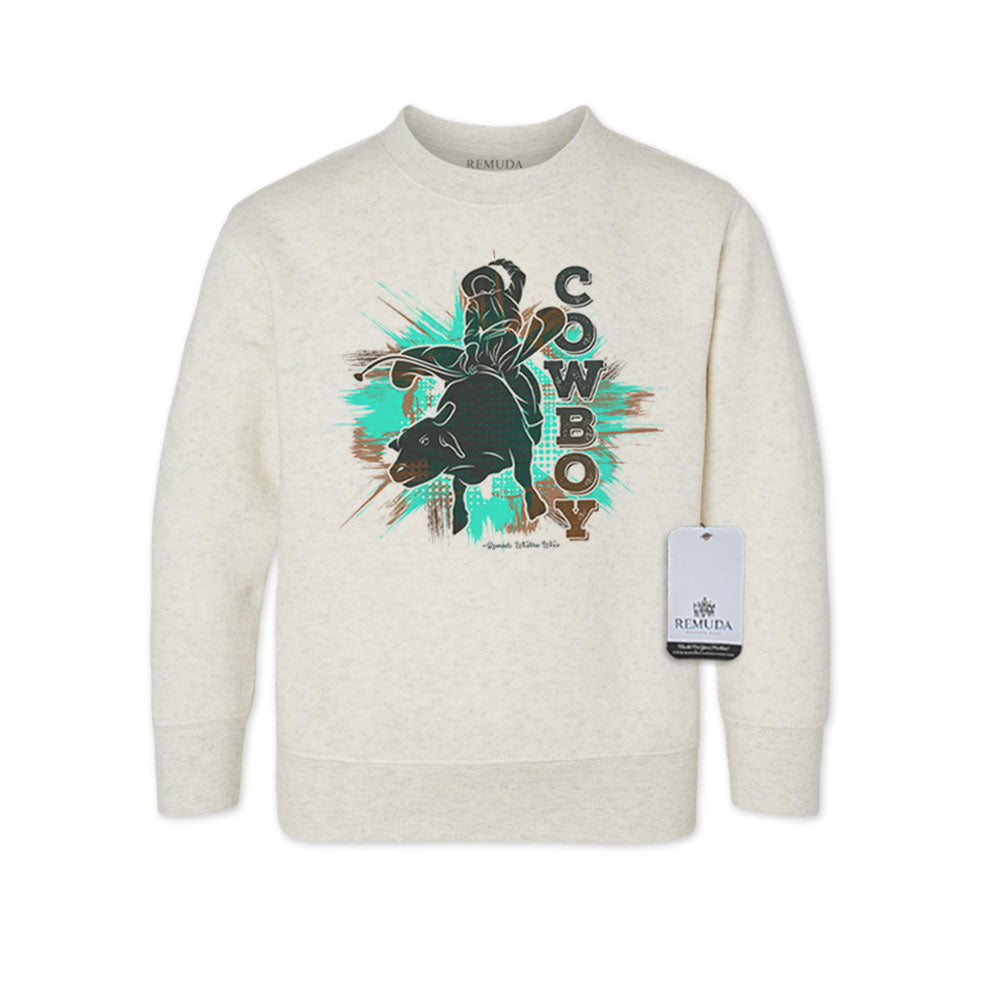 Cowboy Rodeo Bull Rider - Western Toddler Sweatshirt