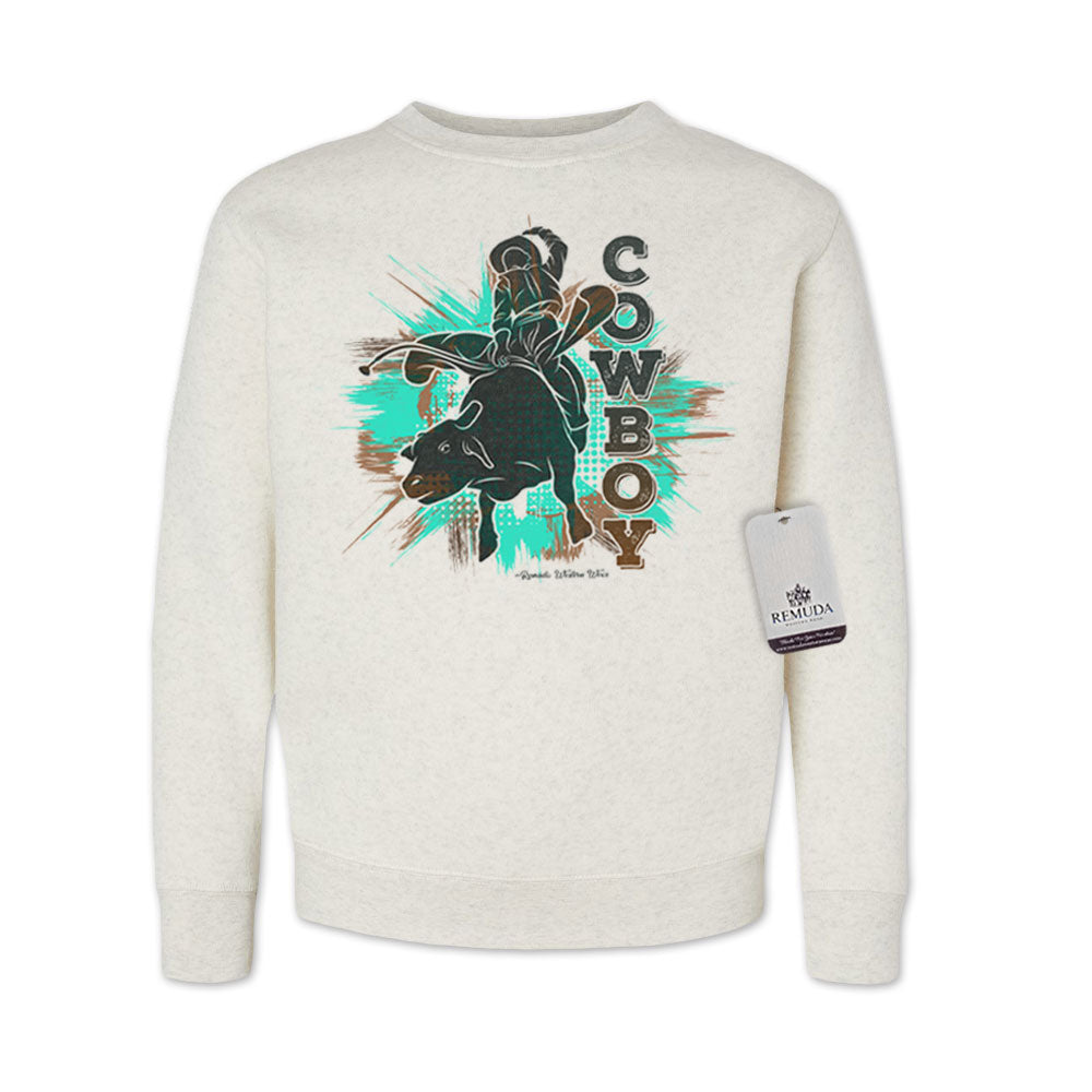 Cowboy Rodeo Bull Rider - Western Youth Sweatshirt