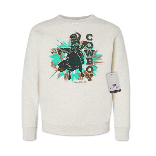 Cowboy Rodeo Bull Rider - Western Youth Sweatshirt