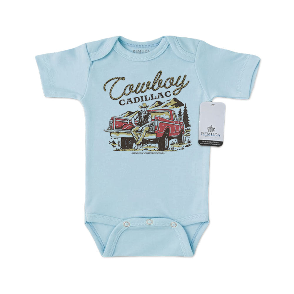 Cowboy Cadillac - Infant Kids One Piece Western Romper