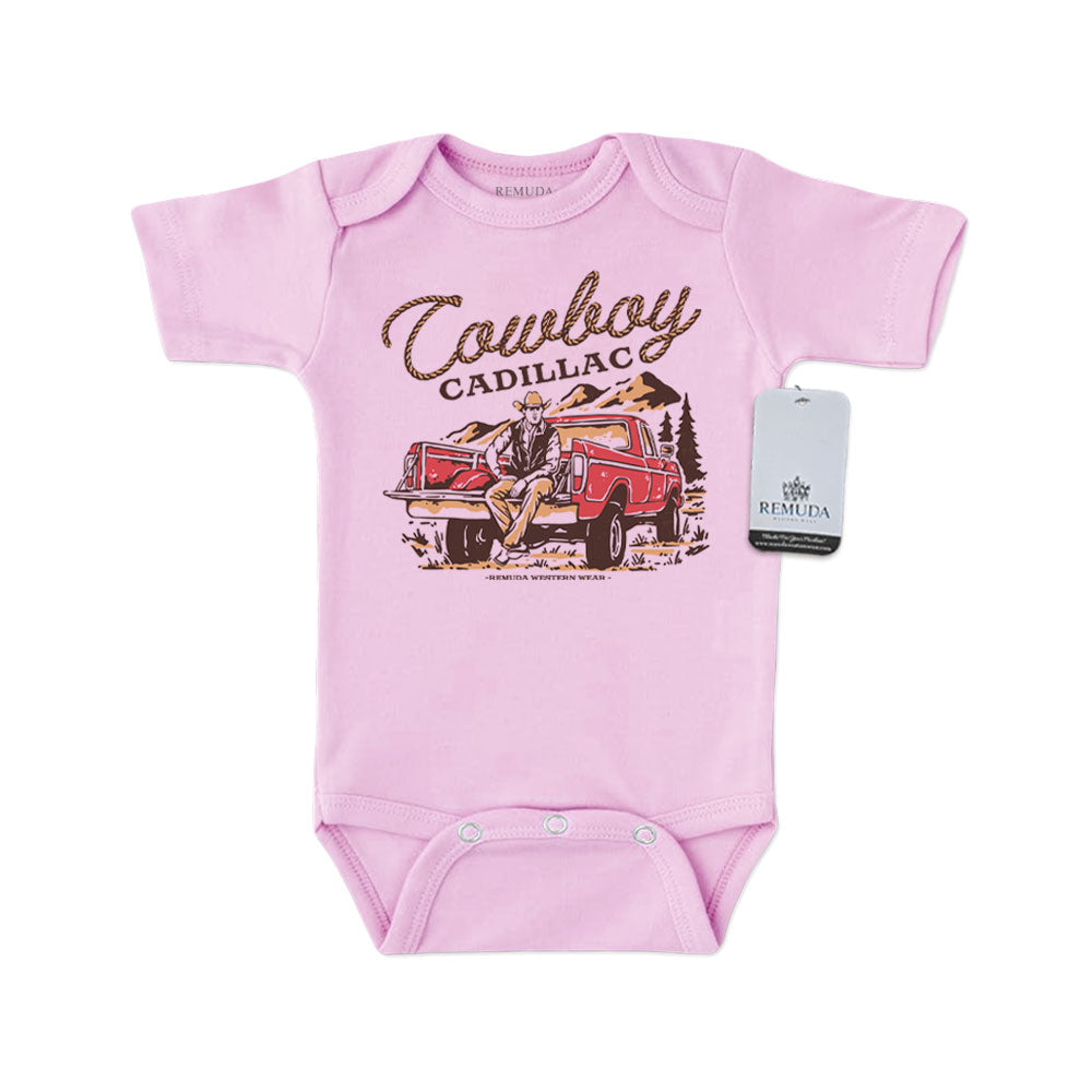 Cowboy Cadillac - Infant Kids One Piece Western Romper