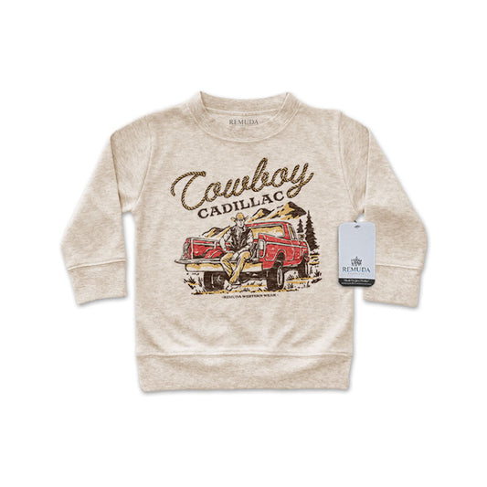Cowboy Cadillac - Western Infant Long Sleeve Pullover Shirt