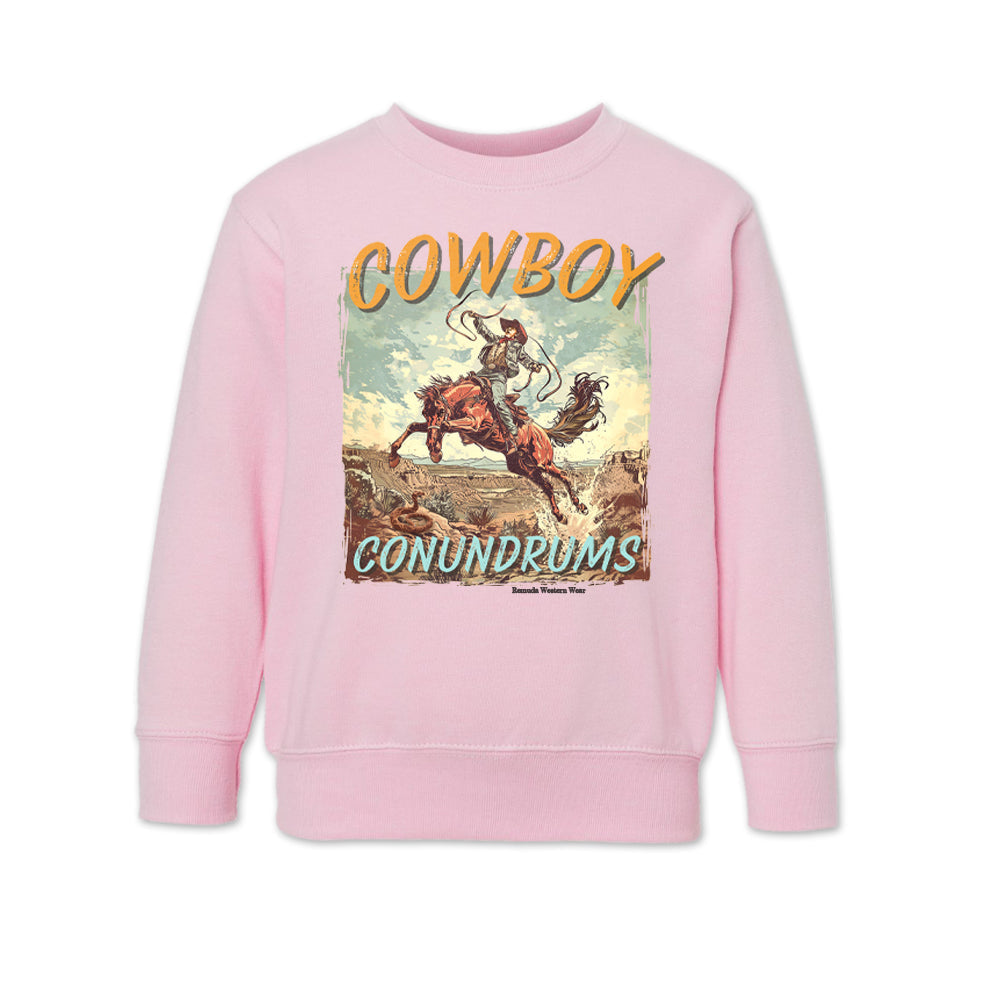 COWBOY CONUNDRUMS Western Toddler Sweatshirt