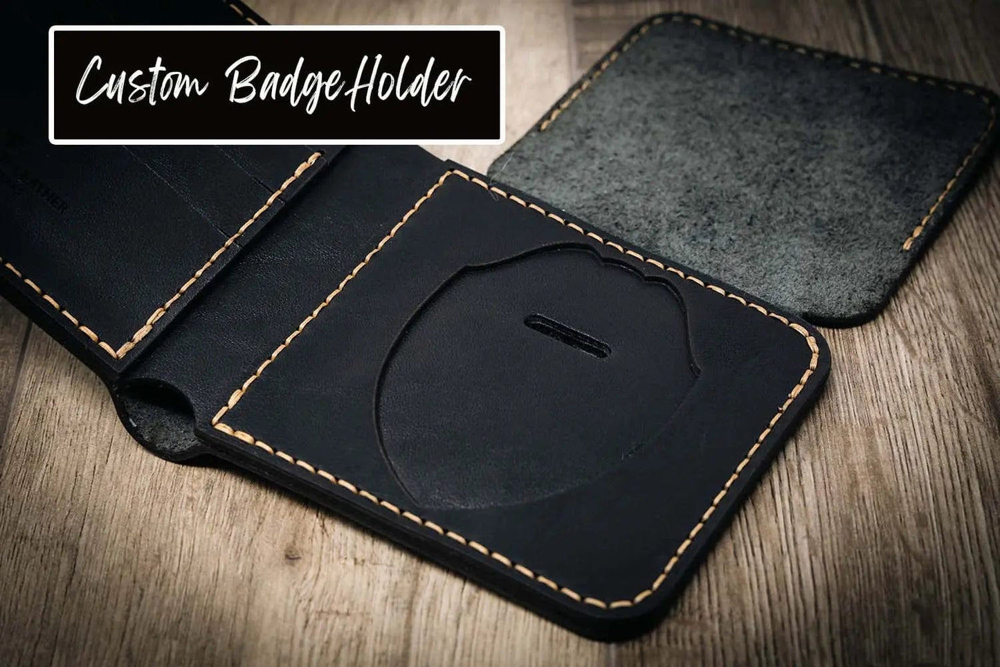 Badge Trifold Wallet - Walnut Brown