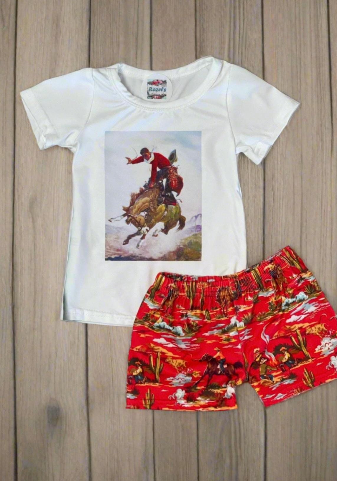 Girls Cowgirl Outfit, Cowboy Shorts