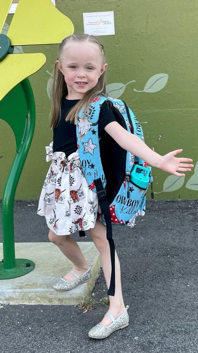 Girls Cowgirl Skirt |  Western Longhorn Aztec Print Skirt