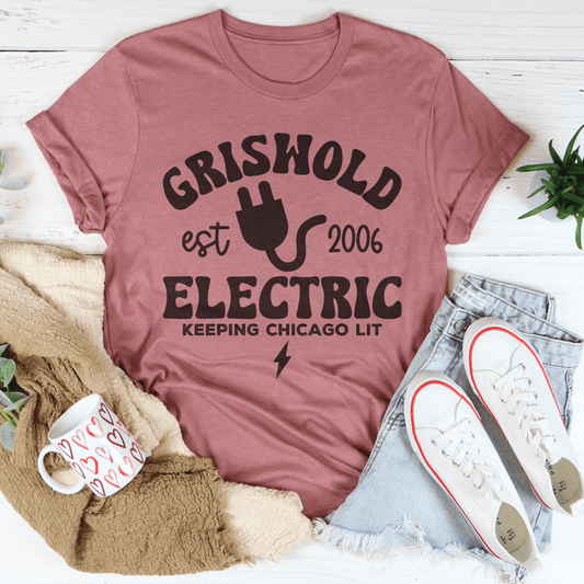Griswold Est 2006 Electric Keeping Chicago Lit Tee