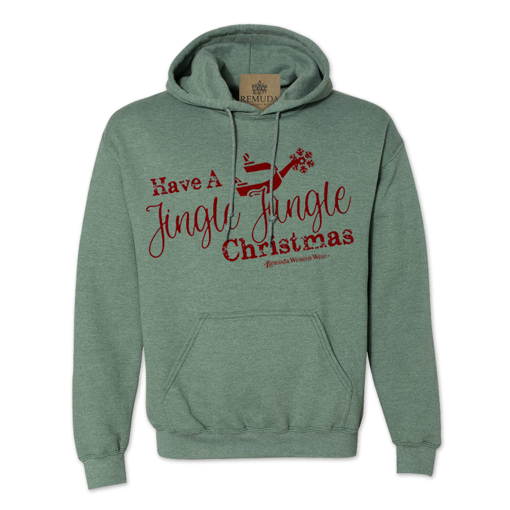 Have A Jingle Jangle Christmas - Adult Unisex Western Spur Pullover Hoodie