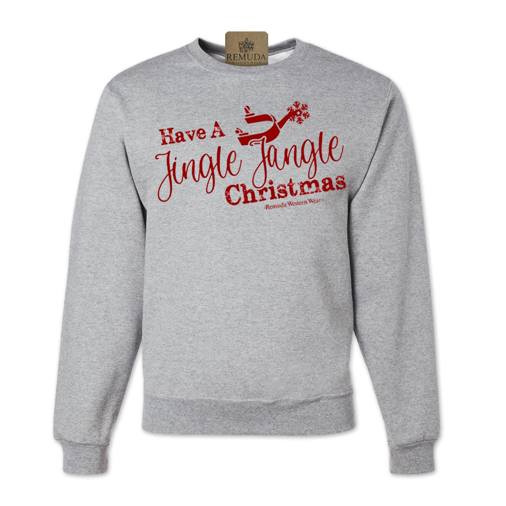 Have A Jingle Jangle Christmas - Western Adult Unisex Western Spur Sweatshirt